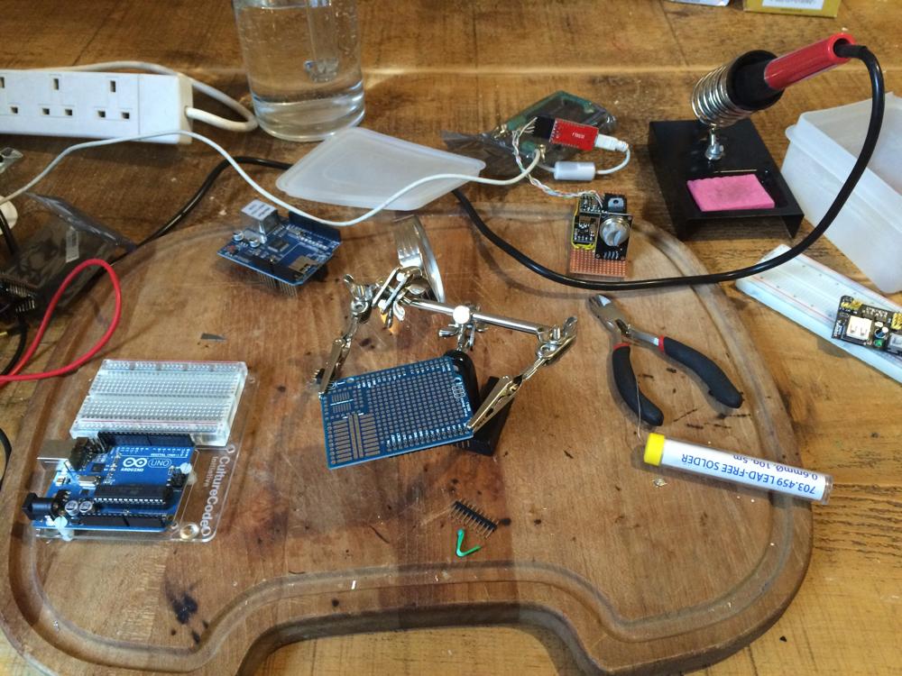 bookofthefuture's tweet photo. Getting set up for full day of hacking on @RepublicIoT #projectcanary http://t.co/p08HEkQE6K