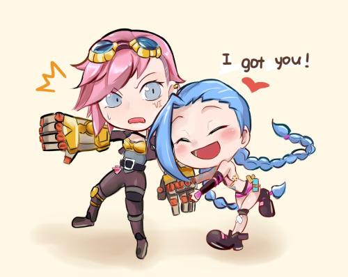 GoldenLandG's tweet photo. #Vi finally caught #Jinx #leagueoflegends via http://t.co/vqL5JEz1Nl http://t.co/JZkBq7UnII