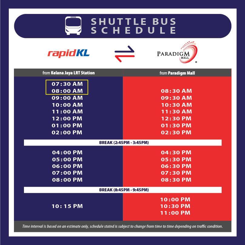 Paradigm Mall Bus Schedule / There's A New Bus From Singapore That Goes