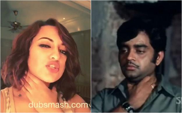 Happy birthday, Here\s Sonakshi Sinha Dubsmashing Her Dad s Dialogue  