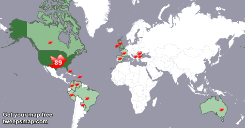 My followers live in 17 countries: USA(89%), UK.(3%)... tweepsmap.com/!Argentum_Silv…
Get your free map!