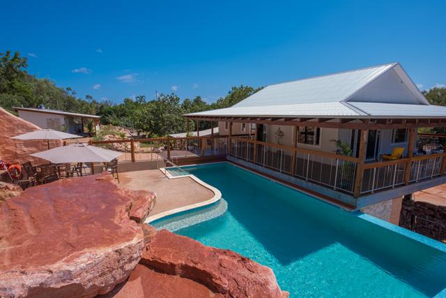 The sun's hot today at Cygnet Bay! Time for a cool down in the pool? #Broome  #KimberleyBucketList @WestAustralia
