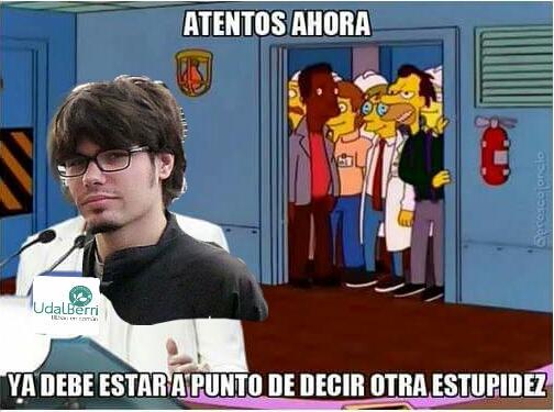 AdrianJauregu's tweet photo. Felicito a @LanderAhalDugu por dejar de salir en las televisiones a hacer el tonto. @ahorapodemos @podemosbilbo http://t.co/GLQtyC9Tin