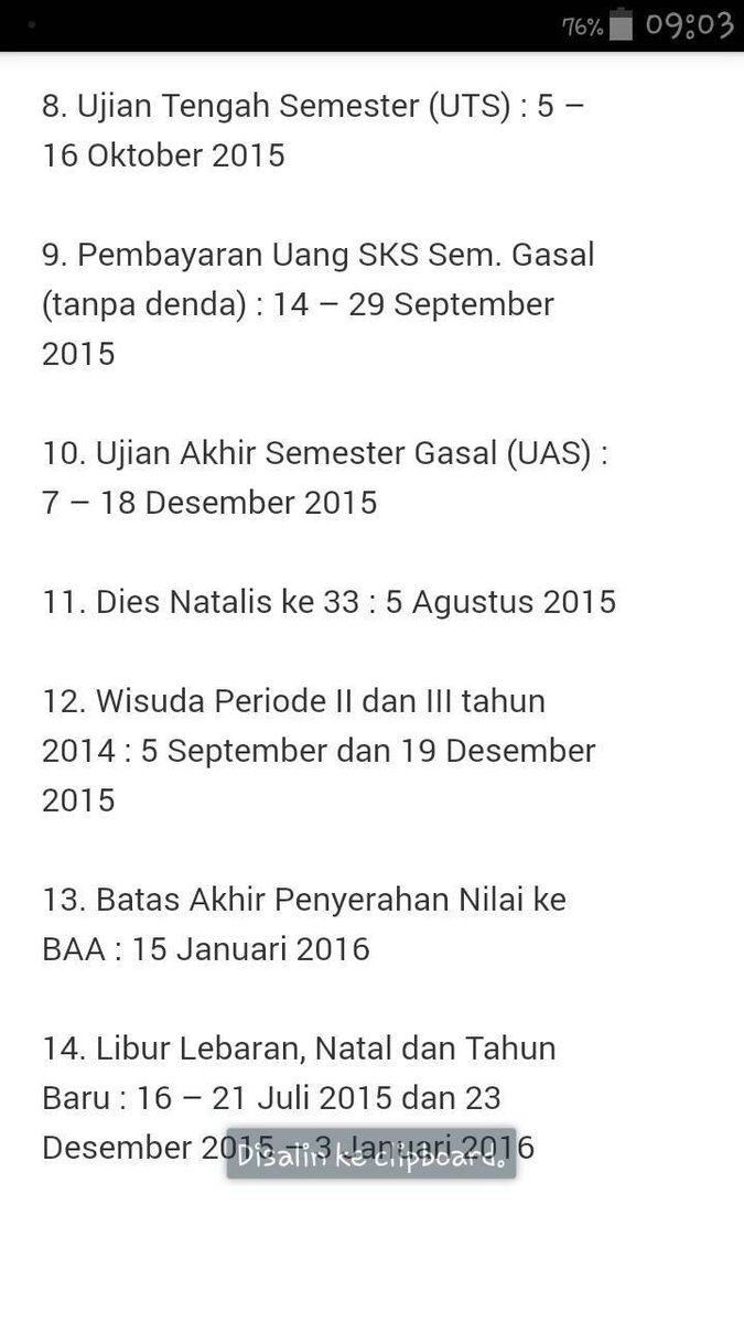 BEMSCU's tweet photo. Informasi Akademik periode 2015/2016 http://t.co/cYgaS8WnLV