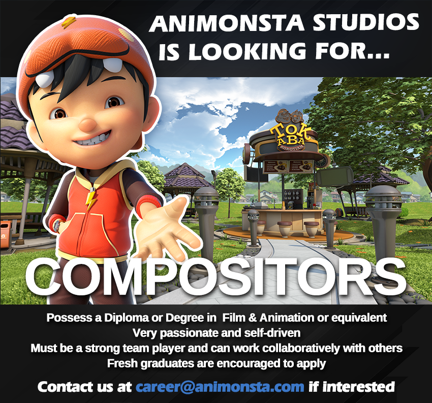 Animonsta Studios is looking for Compositors!