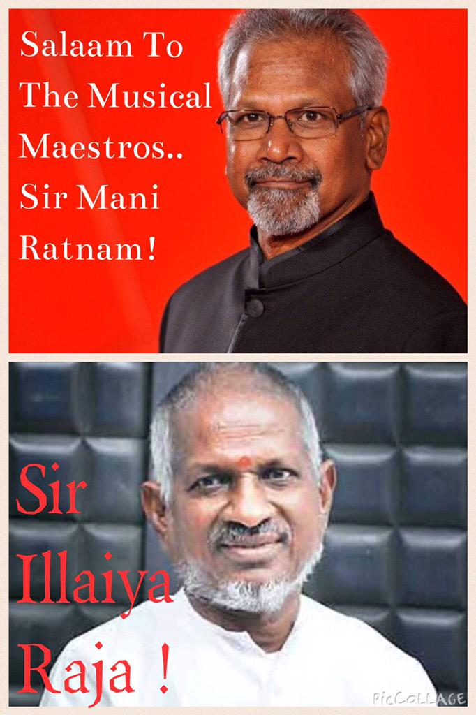 Music has soul, because of YOU Power House Musicians. Happy Birthday Sir Mani Ratnam & Sir Illaiya Raja.. 