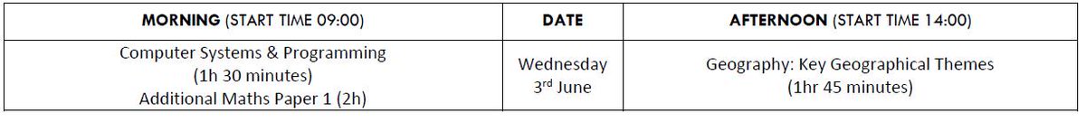 RMS_exams's tweet photo. Tomorrow's exams: Arrive on time, with the correct equipment and leave mobiles at home! http://t.co/huvrHSexCx