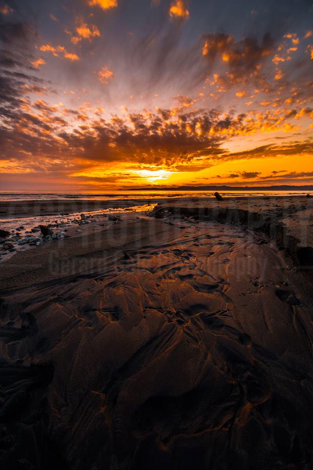 Stunning sunset May 25 at Black Bank Beach, taken by Gerard Gale nlwx