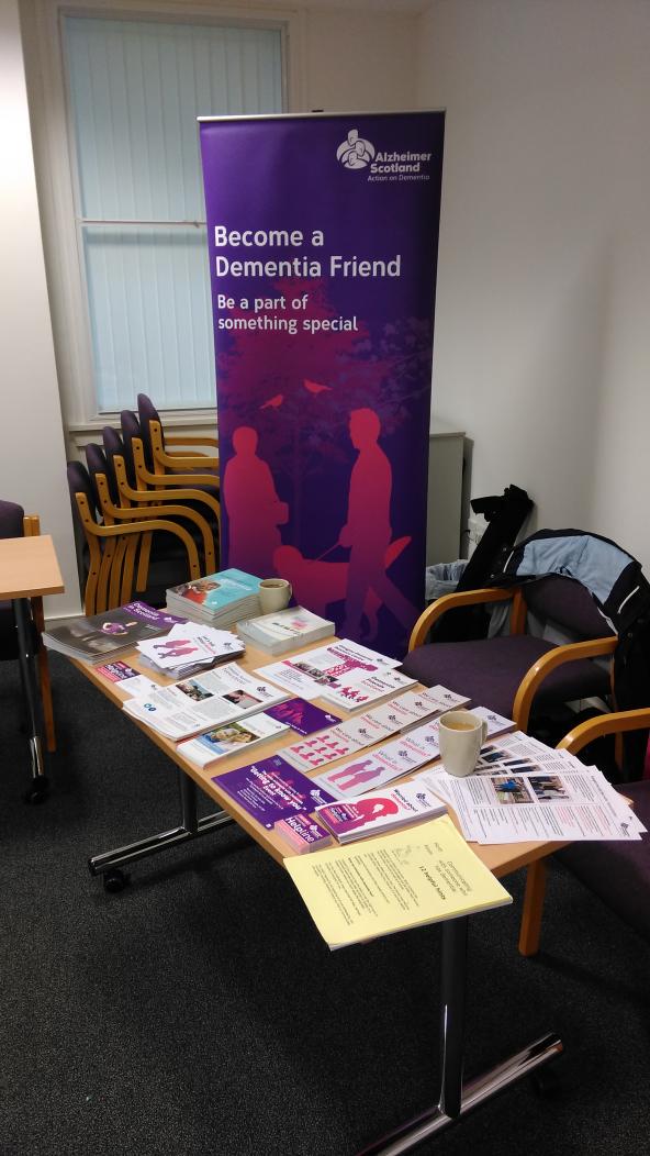 kevinblack1983's tweet image. All set for @KEYSupports dementia cafe for #DAW15 #letstalkaboutdementia #dementiafriends @alzscot @Lafinnco