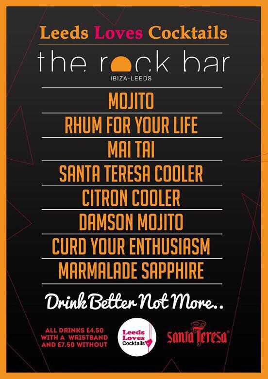 The Rock Bar on Twitter "Leeds Loves Cocktails TODAY from 5pm get