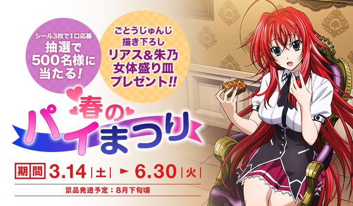 ハイスクールd×d 春のパイまつり当選品　皿 TVアニメ「ハイスクールdxd BorN」春のパイまつり リアス&朱乃女体盛り皿