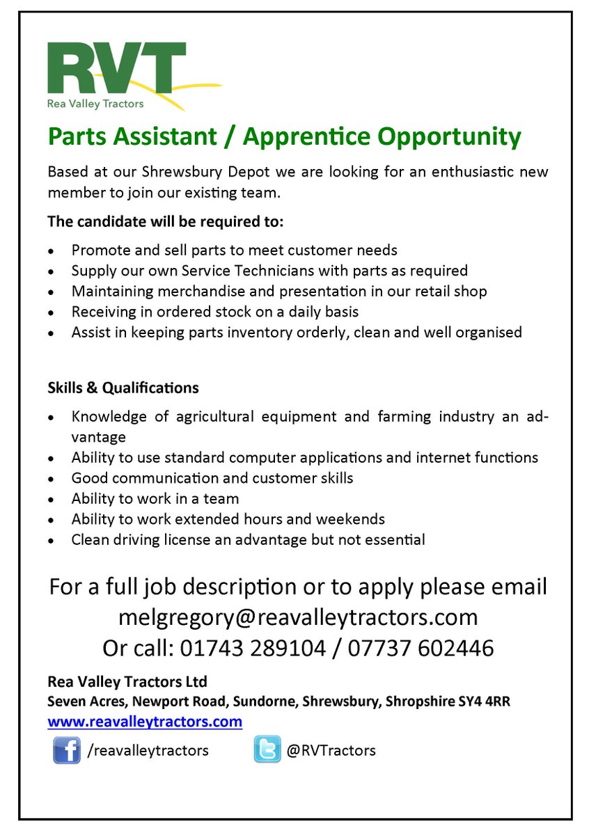 RVTractors's tweet photo. @the_cm_yfc @CleoburyYFC @ClunValleyYFC @nesscliffe_yfc @NewportYfc  Do you know anyone who may be interested? http://t.co/SsC4m7fGlw