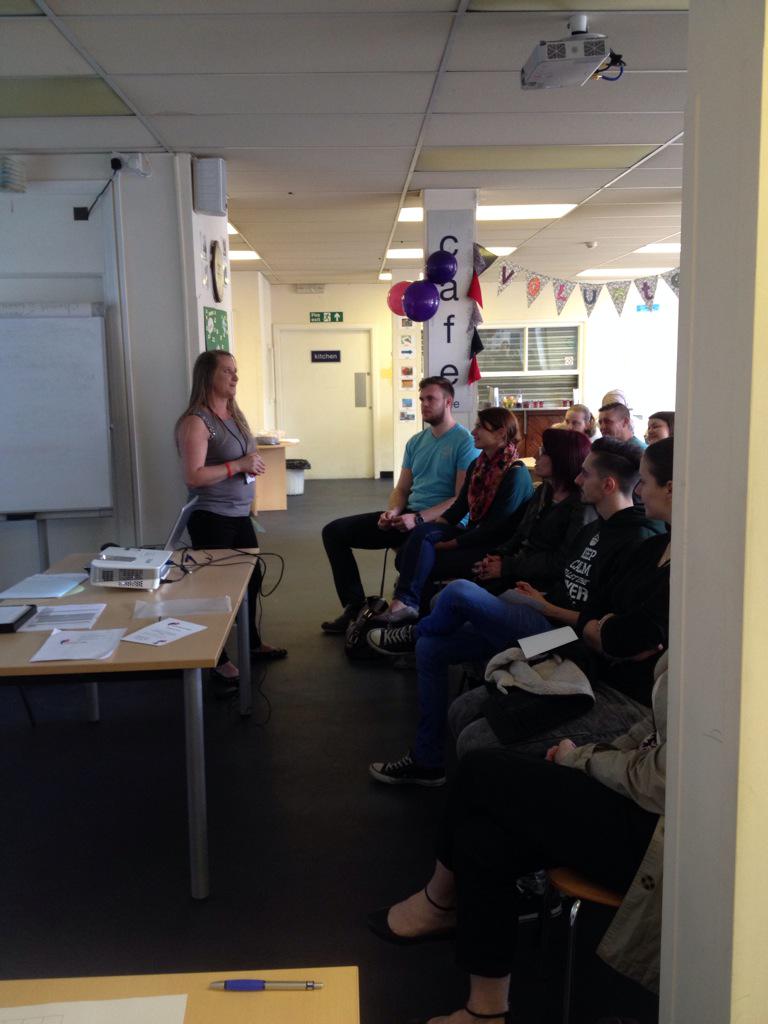 Humankind_vol's tweet image. Carla telling us how #volunteering helped with her #recovery and resulted in gaining paid employment #volunteersweek