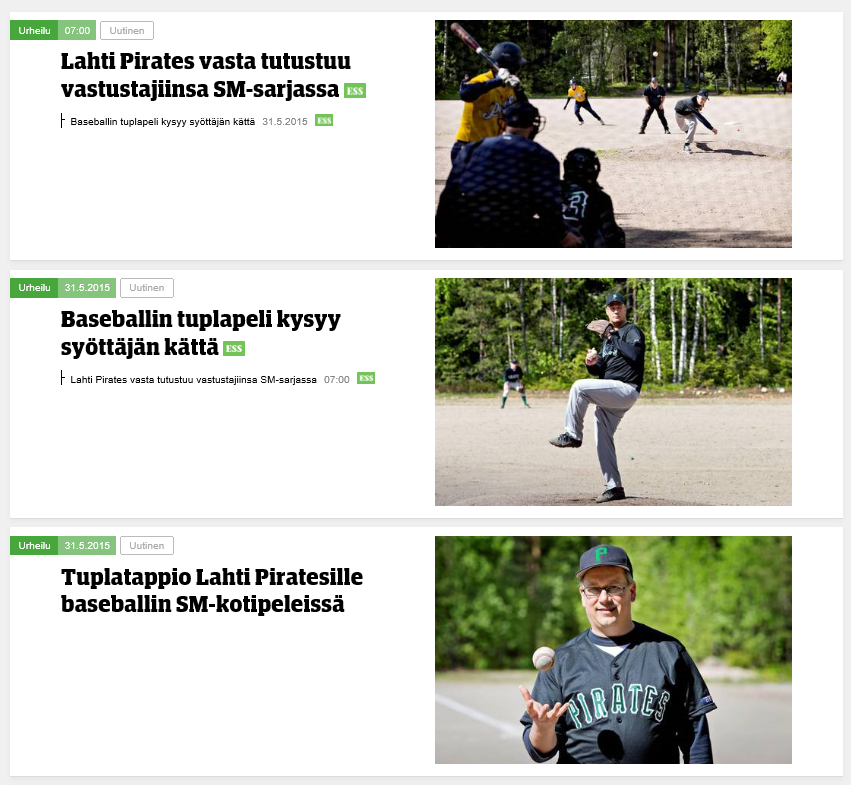 LahtiPirates's tweet photo. @LahtiPirates näyttävästi esillä paikallisessa mediassa #etlari #baseballfi #lahtipirates #ess http://t.co/aJuULGSxYd