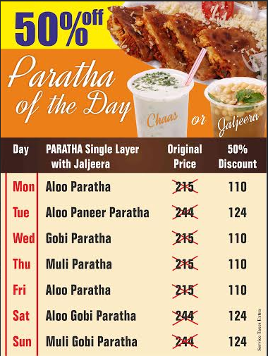 InorbitMall's tweet photo. Here are some mouthwatering offers by #OnlyParathas that you can't resist. #Inorbit #Vadodara http://t.co/zmKBLTs1aJ