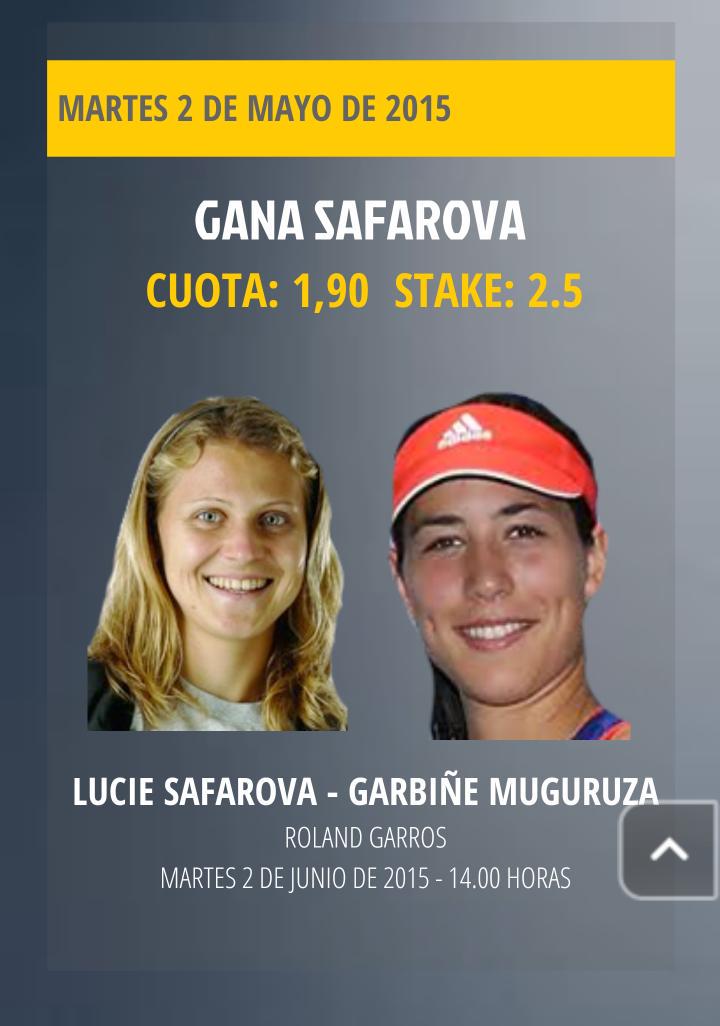 pickjavitov's tweet photo. 🗼 Roland Garros

🎾 Safarova - Muguruza

💰Gana Safarova

📝http://t.co/elP3zdDaaE http://t.co/DcF3N4QK4L