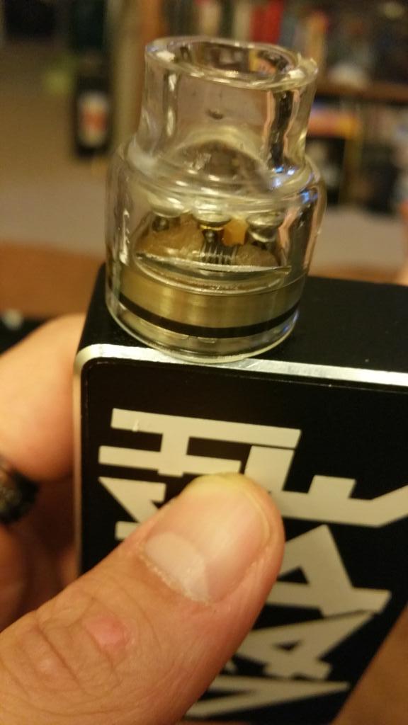 AdamZeroGYT's tweet image. New see-through #chuffcap for my #tugboat! #somuchvape #tuglyfe #wolfpack