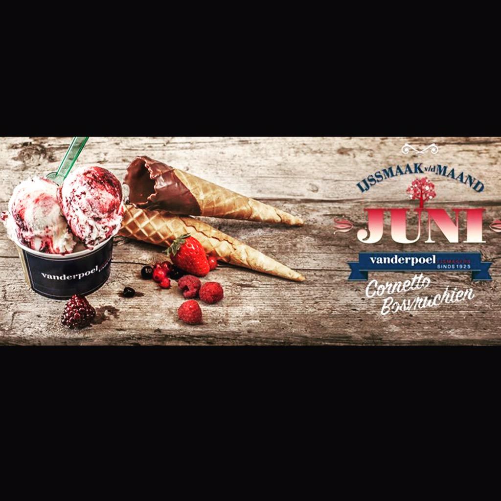 Ijssmaak van de maand juni: cornetto bosvruchten