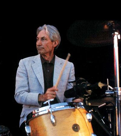   Happy birthday to Charlie Watts today, still laying down the backbeat at 74 :-) 