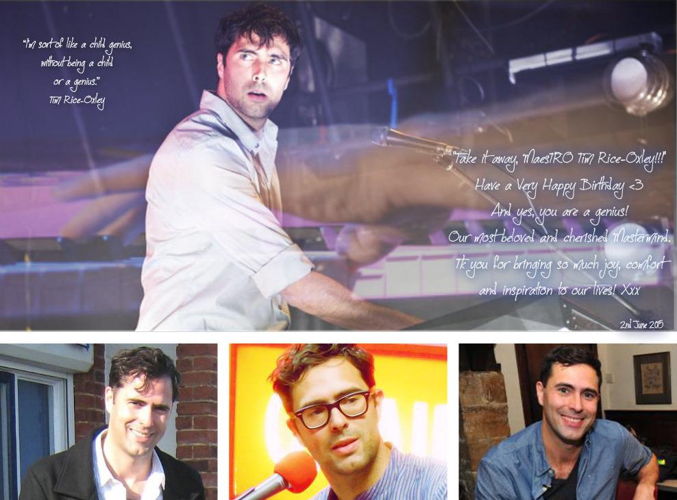  Today is A Very Special Day!\"Take it away\" MaesTRO Tim Rice-Oxley!!A very Happy BDay-much Love fr PT X 