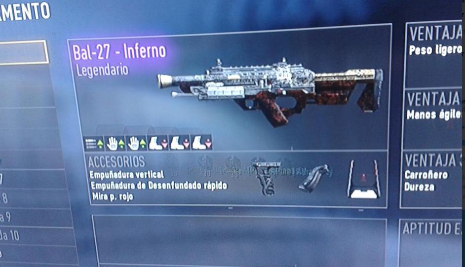 TheGrefg's tweet photo. MUCHOS me estáis diciendo que en Xbox 360 la Bal-27 Inferno ahora pertenece a la CATEGORÍA "LEGENDARY" WTF! 😱 http://t.co/2xK0ynxGdU