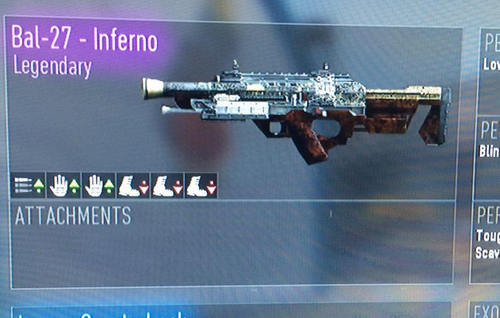 TheGrefg's tweet photo. MUCHOS me estáis diciendo que en Xbox 360 la Bal-27 Inferno ahora pertenece a la CATEGORÍA "LEGENDARY" WTF! 😱 http://t.co/2xK0ynxGdU