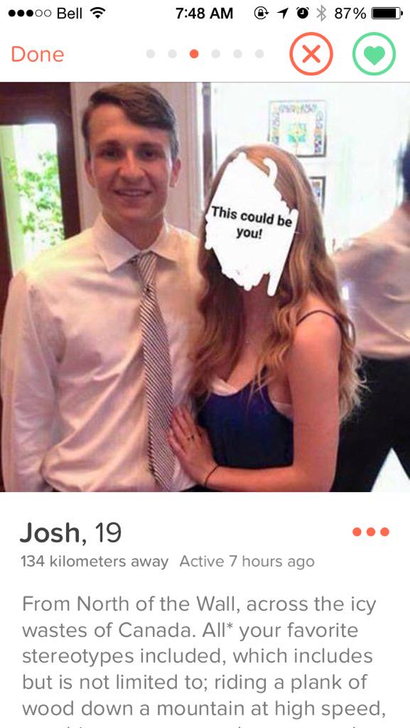 NheMhai's tweet photo. Damn Josh 19... Fucking ruthless XD #tinderwhat? http://t.co/CGc8kY4juE