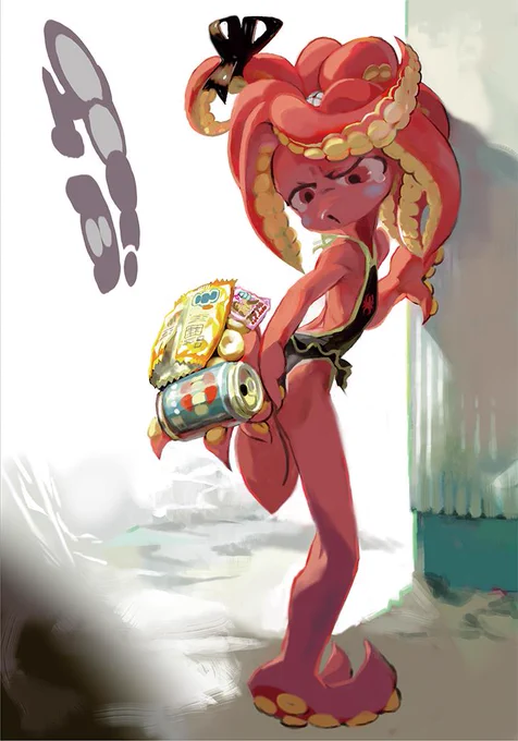 スプラトゥーンまだやってないので画像は昔描いたタコちゃん 