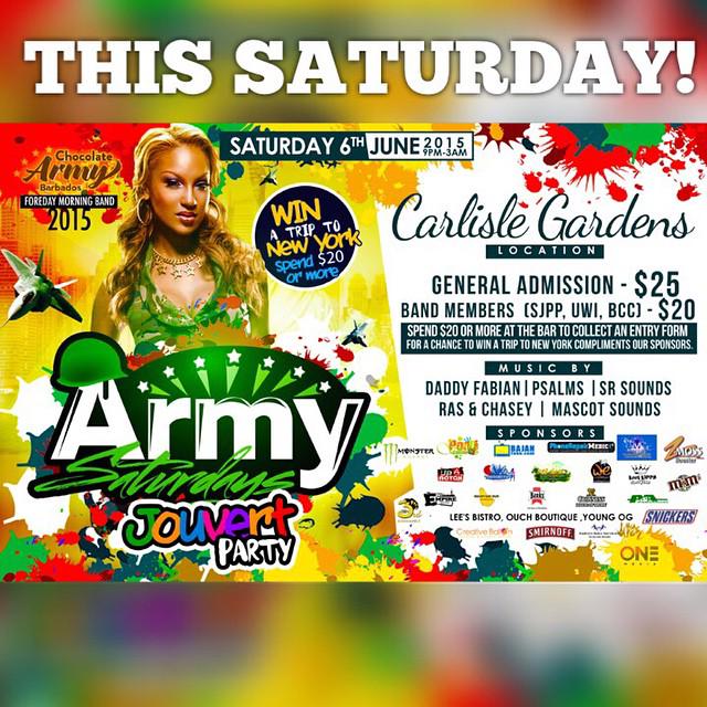 jason_parris's tweet photo. This Saturday Chocolate Army first band fete Jouvert Style!!!@chocolatearmybb http://t.co/xALXPRElrv
