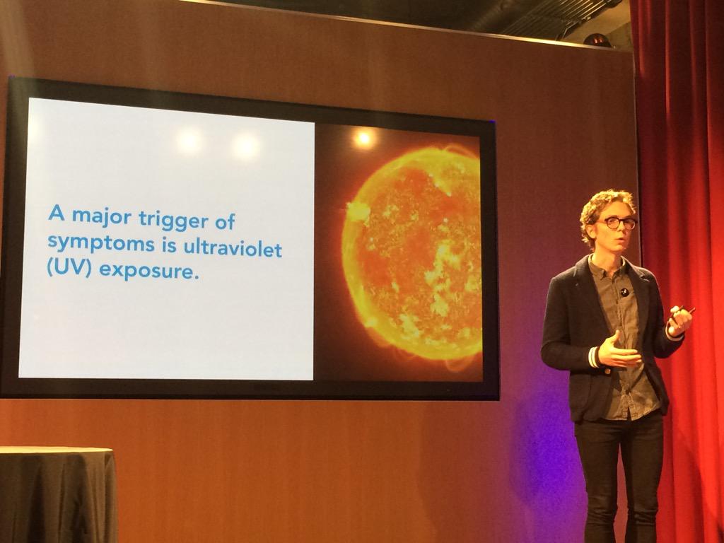 Duleesha's tweet photo. Shade. Managing lupus through uv monitoring. #demoday http://t.co/gIaVd66n3c