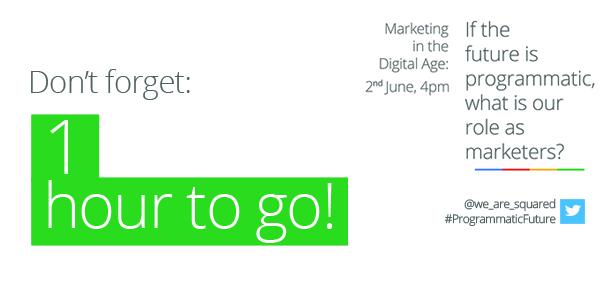 we_are_squared's tweet image. Need #mondaymotivation? 1hr to go until our live panel discussion on #programmaticfuture Join bit.ly/programmaticSq