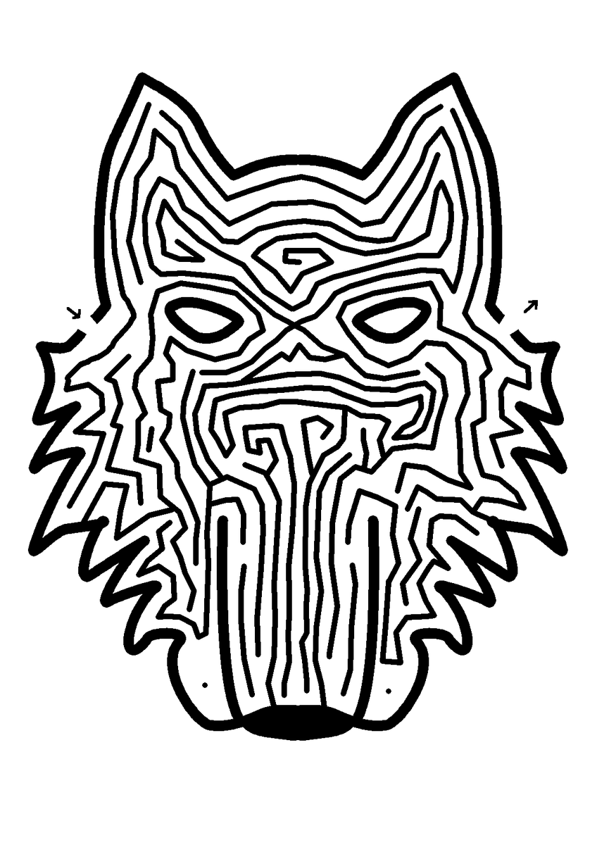 aMazeaWeek's tweet image. Mazey like the wolf! amazeaweek.net/2015/wolf-maze… #amazeaweek