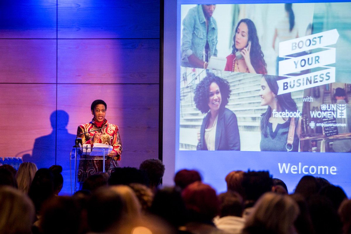 “Tech is essential–we need to innovate &amp;be creators of services&amp;goods”- @phumzileunwomen to entrepreneurs at #fbboost