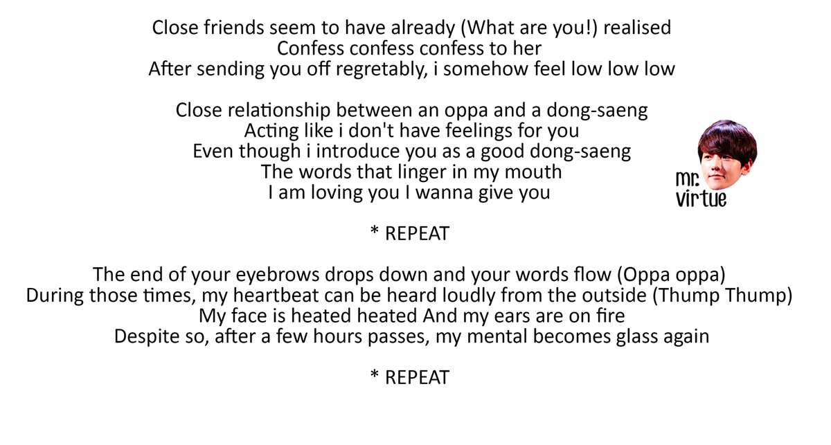 purexo_eris's tweet photo. [TRANS] 150602 Tender Love Lyrics. 

[mr.virtue]
#LoveMeRight #LuckToHaveEXO
-trish http://t.co/jH7w3tDZjq