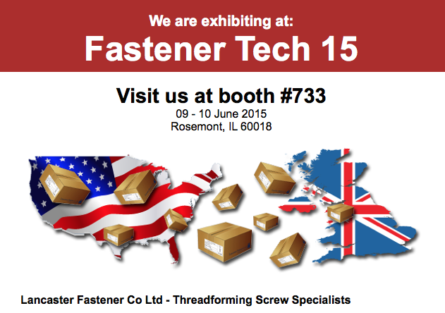 FastenerNews's tweet image. Lancaster Fastener Co will be at #FastenerTech15 Booth #733 stop by and tell them @FastenerNews sent you! #fasteners
