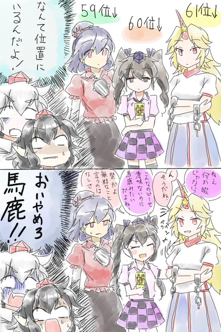 東方人気投票のはたてちゃんの順位がすごいところにあったので落書き。 