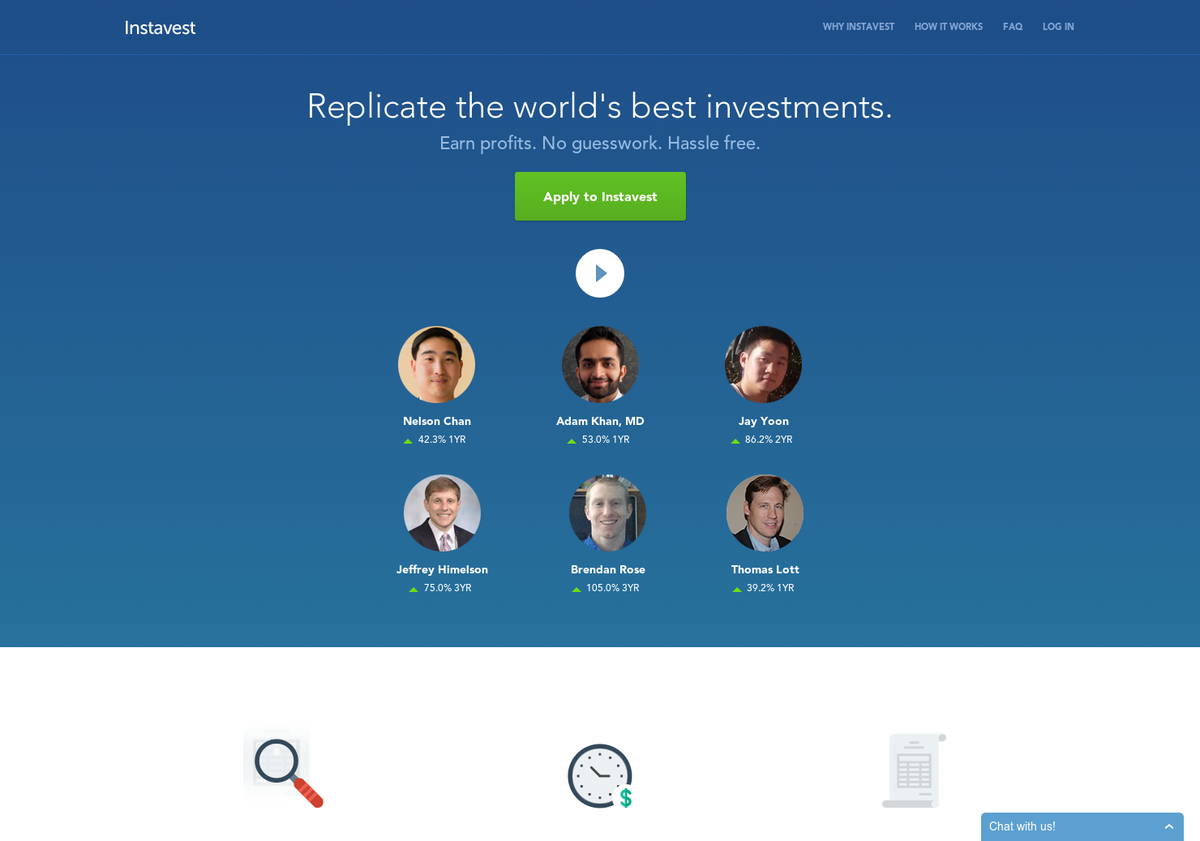 ProductHunt's tweet photo. Instavest: Replicate the world's best investments http://t.co/LEKmrEgkqH via @_jacksmith on @producthunt http://t.co/C76RAosIlW