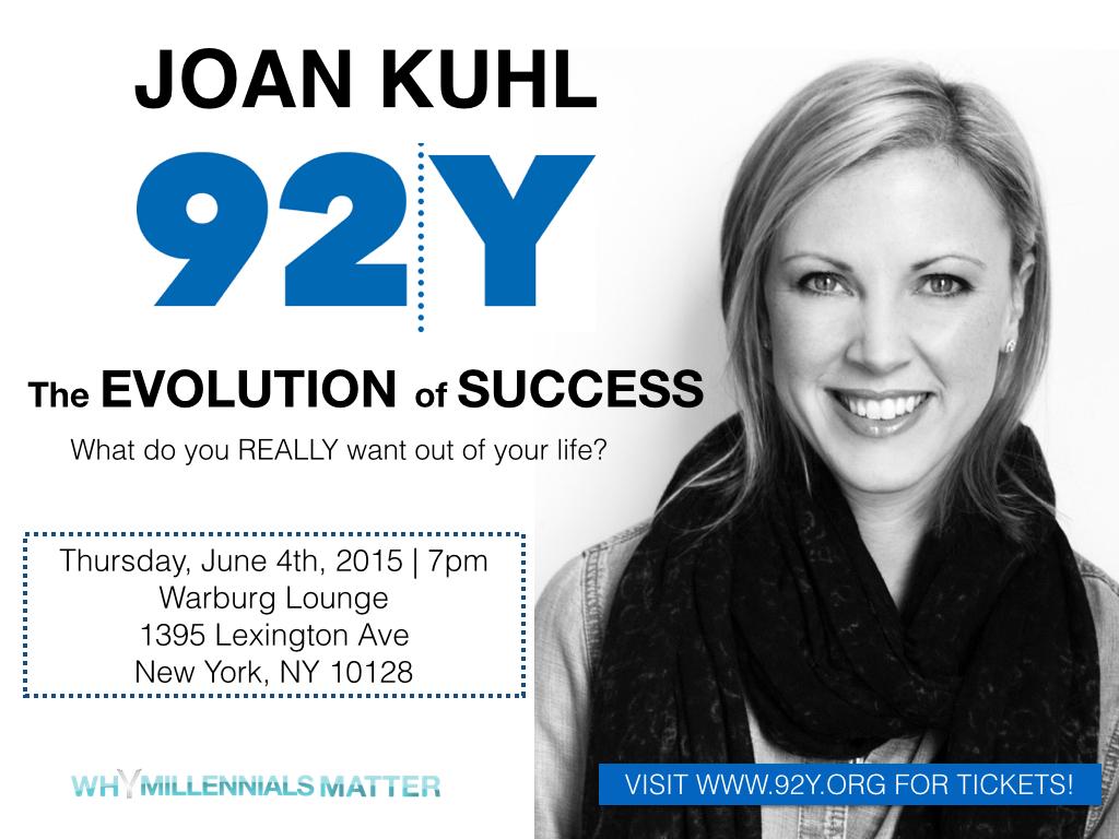 Join me at the @92Y this week! #EvolutionofSuccess #92Y #NewYork #millennials