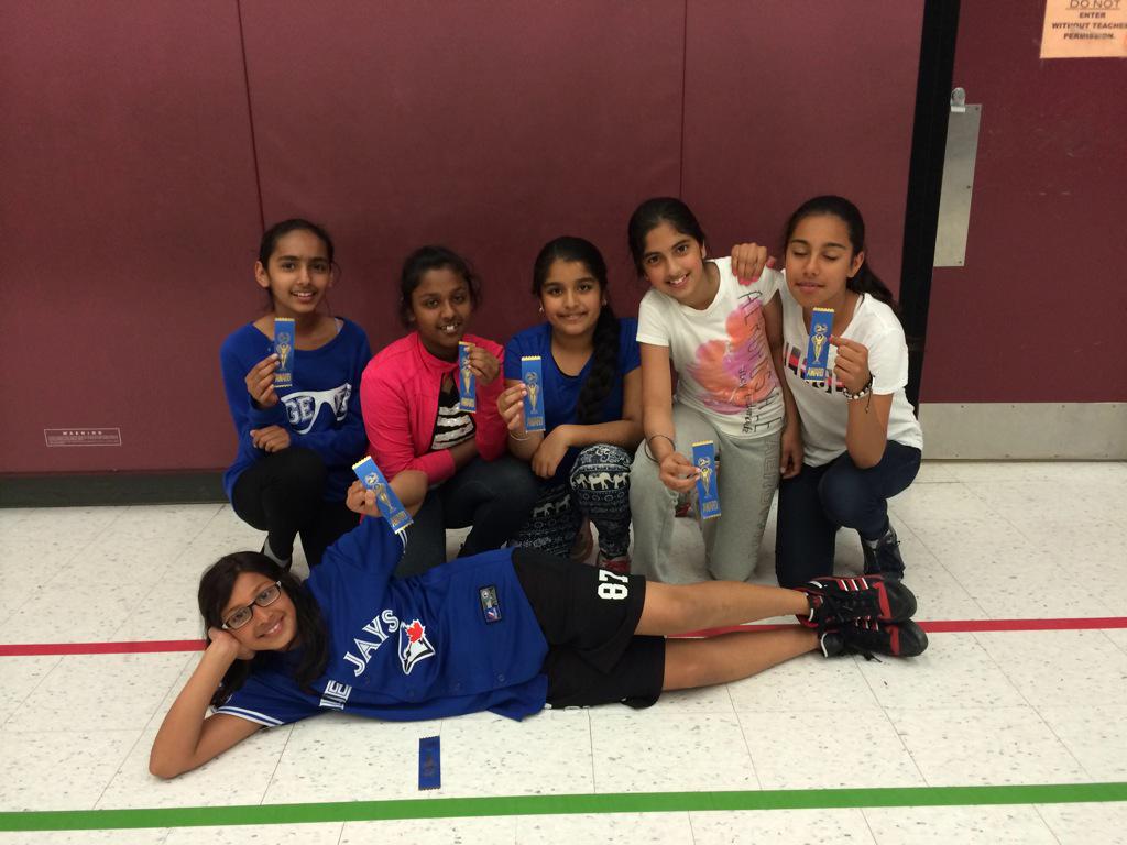 SVMSCougars's tweet photo. #BeyondFire takes 2nd in the Grade 6 girls Intramurals! http://t.co/bPA2ClItHe