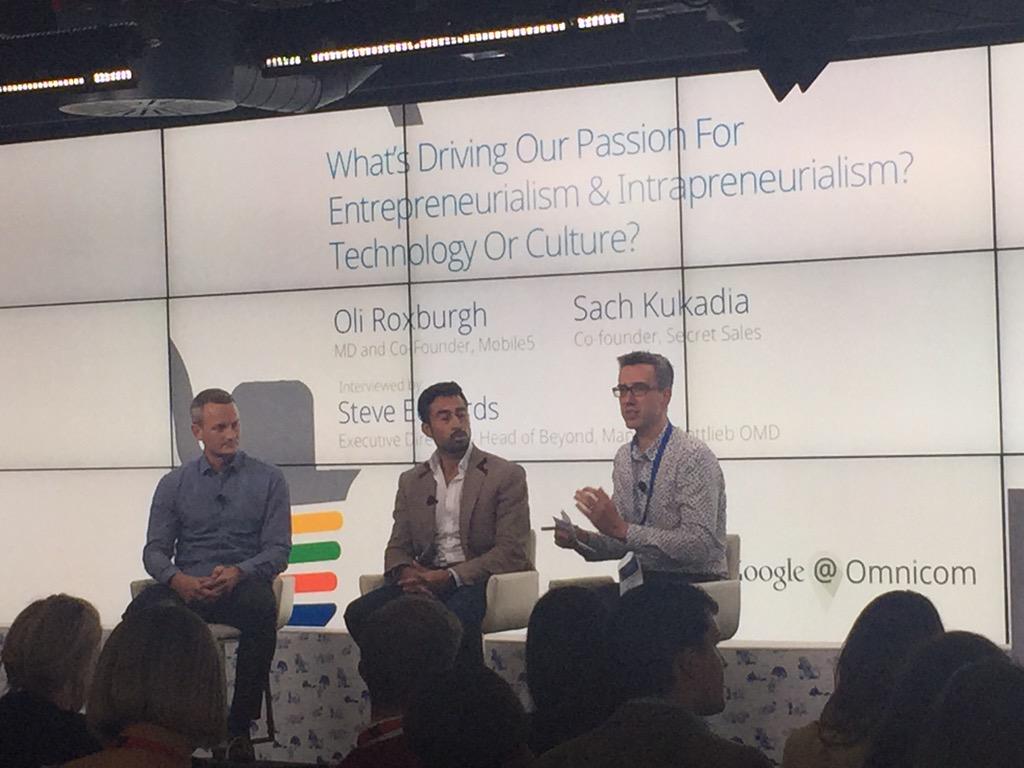 chloemacintosh's tweet image. What's driving our passion 4 Entrepreneurialism &amp;amp; Intrapreneurialism? Technology or Culture? #GoogleOMG @SachKukadia