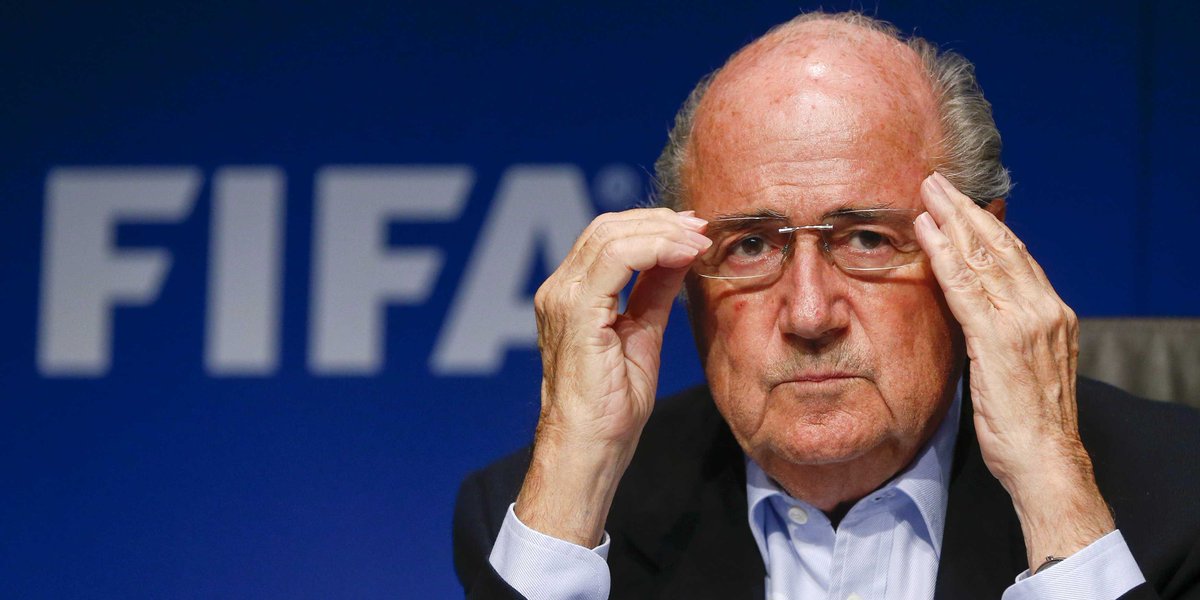 BusinessInsider's tweet photo. FIFA PRESIDENT SEPP BLATTER RESIGNS http://t.co/76fmfv4Dfs http://t.co/89kdw8K85k