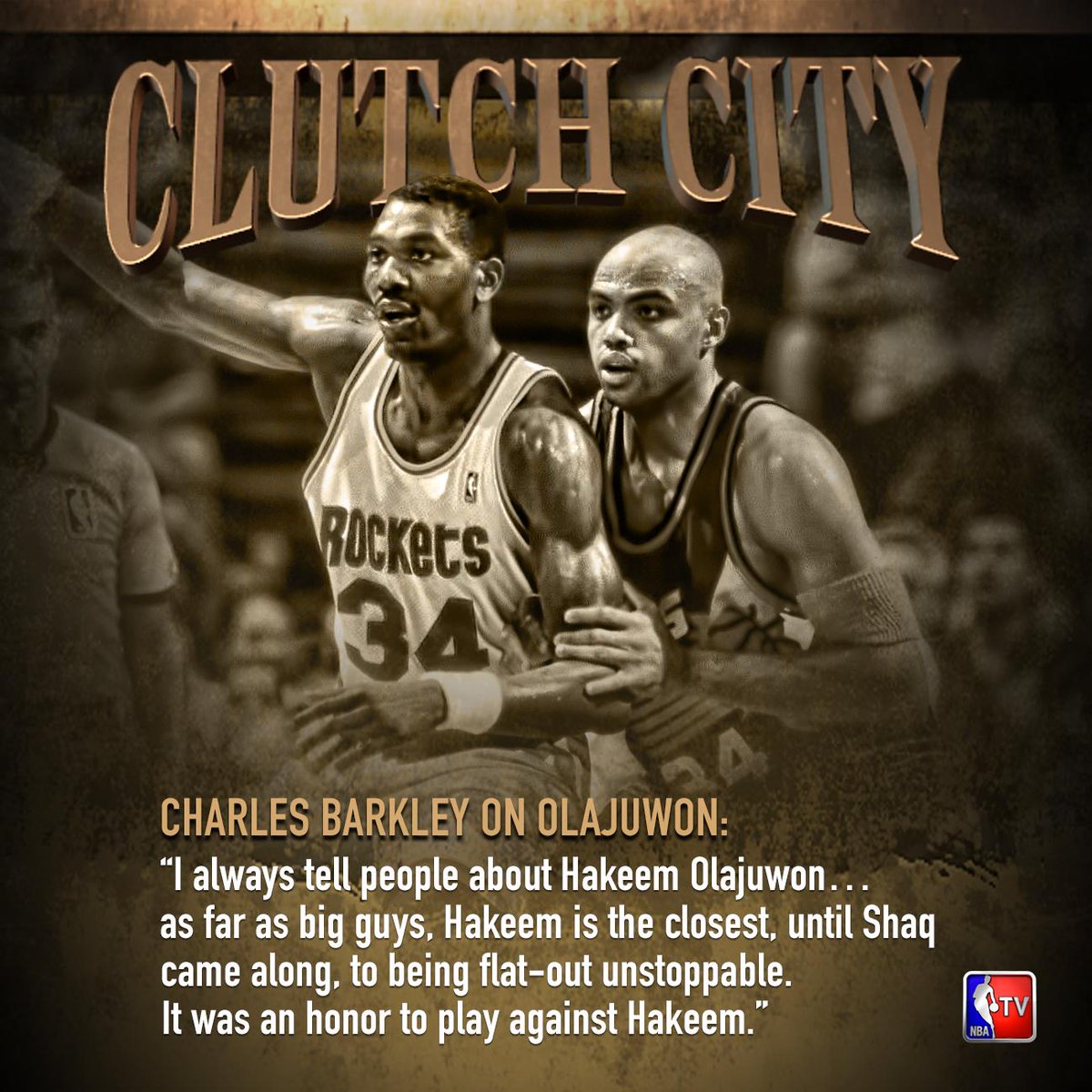 NBATV's tweet image. Charles Barkley on @DR34M.  

#ClutchCity premieres June 8th at 9 PM ET on NBA TV!
