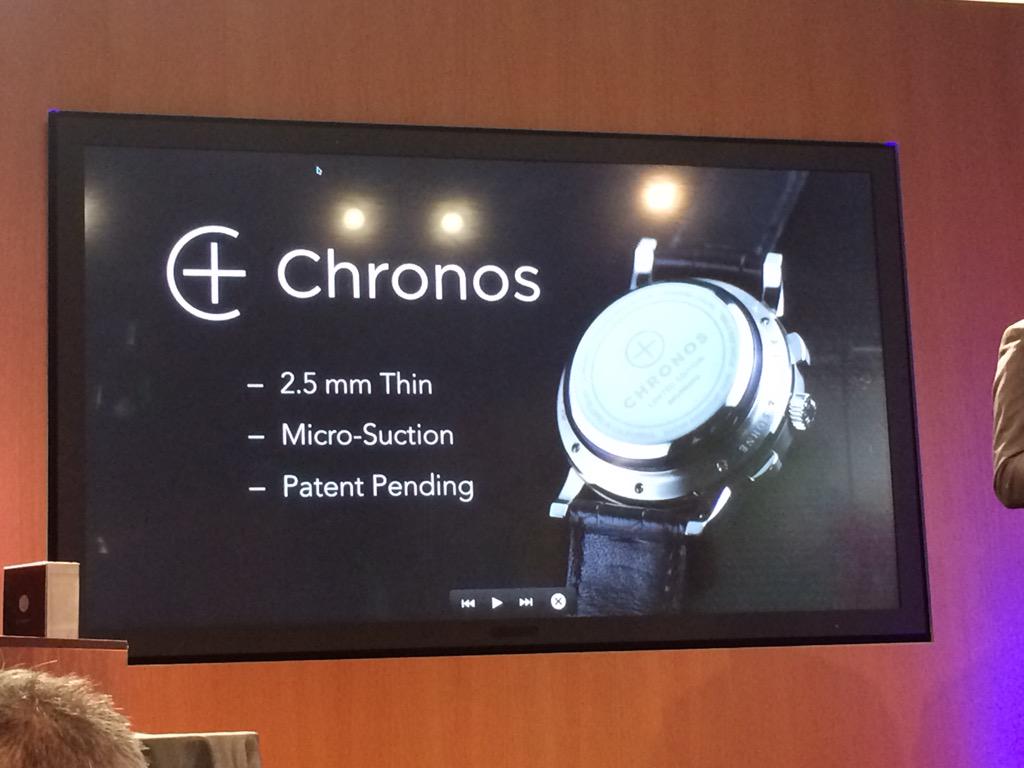 Duleesha's tweet photo. Chronos. Concert any watch into a smart watch. #demoday http://t.co/eb6Dxejdy0