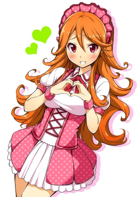 おーっす!ウスタだよー!また×5ナナシスのスミレちゃん描いたよ。今度はメイドのやつ。#ナナシス #ナナピク 