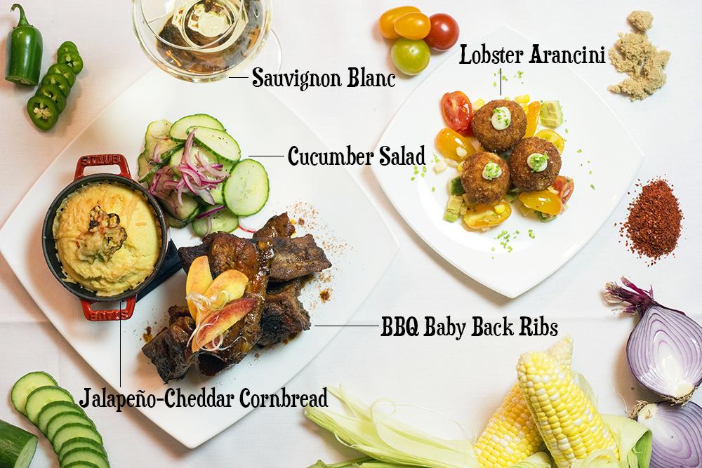 TheCookingShow's tweet image. Get tix for our new show! BBQ Baby Back Ribs w/ Jalapeno-Cheddar Cornbread, Lobster Arancini and a Cucumber Salad