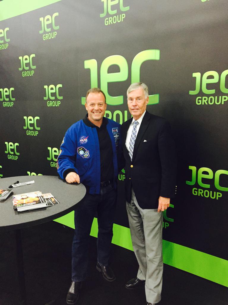 DrJackChristie's tweet photo. JEC Americas conference is at the GRB until the 4th. Honored to introduce astronaut Col. Ron Garan as today's speaker http://t.co/lAfZgiVFwQ