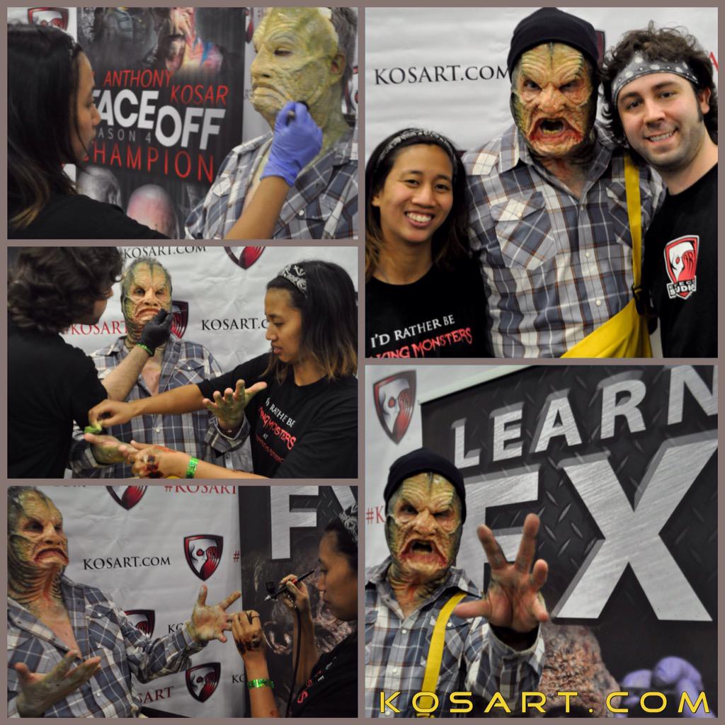 KOSARTstudios's tweet photo. @jaeraele & my #INNSMOUTH demo at @MidwestHaunters using @ppiproducts #MHC #mhc2015 #faceoff #kosart @JoshuaHoffine2 http://t.co/H9W2AcJClI