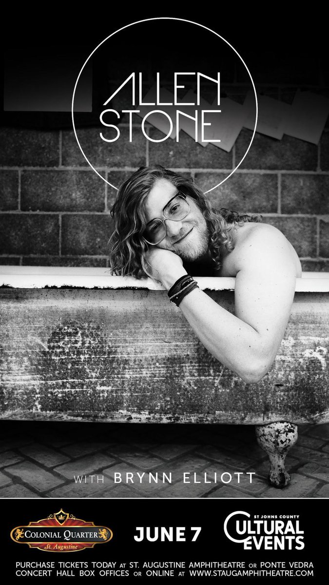This Sunday, June 7th, join us and @allen_stone under the #ColonialOak! Doors open at 7, show starts at 8pm.