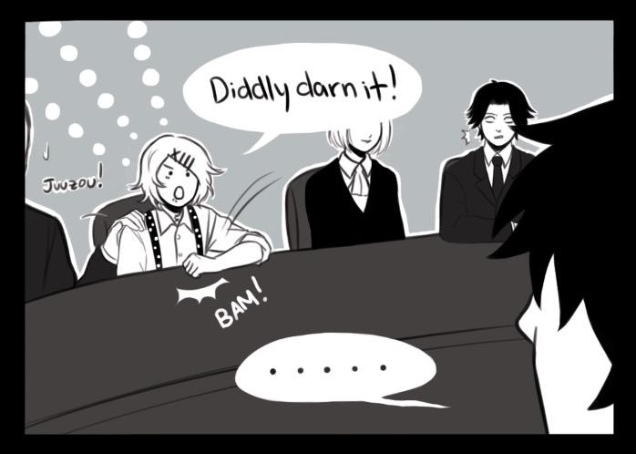 "Did I say something wrong...?"