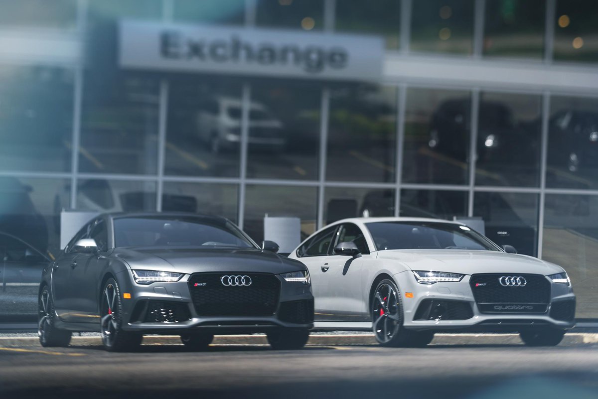 The term "dynamic duo" has never been more fitting. #Audi #AudiRS7 #RS7